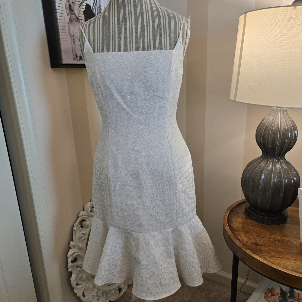 Maggy London White Mini Dress